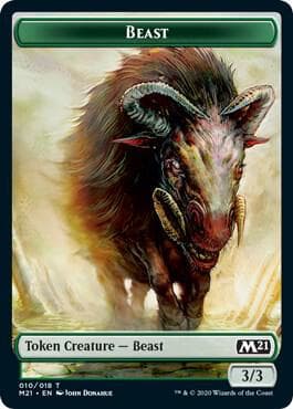 Beast // Cat (020) Double-Sided Token