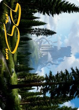 Forest (61/81) Art Card (Gold-Stamped Signature)