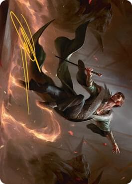 Fleetfoot Dancer Art Card (Gold-Stamped Signature)