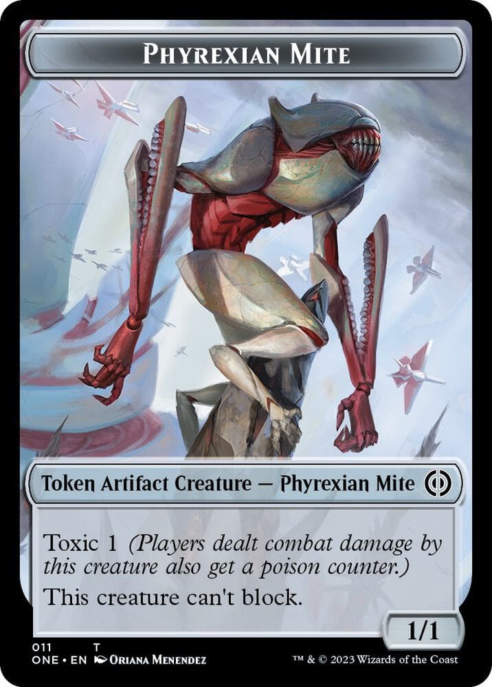 Phyrexian Mite (011) // Samurai Double-sided Token