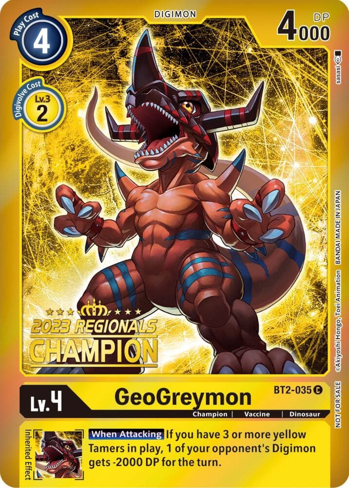 GeoGreymon (2023 Regionals Champion)
