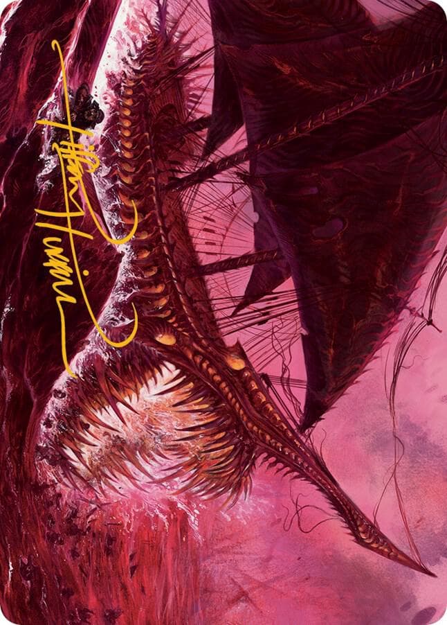 Marauding Dreadship Art Card (Gold-Stamped Signature)