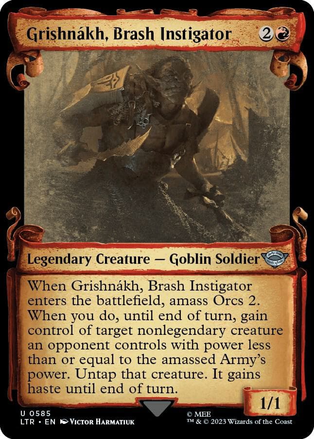 Grishnakh, Brash Instigator (Showcase Scrolls)
