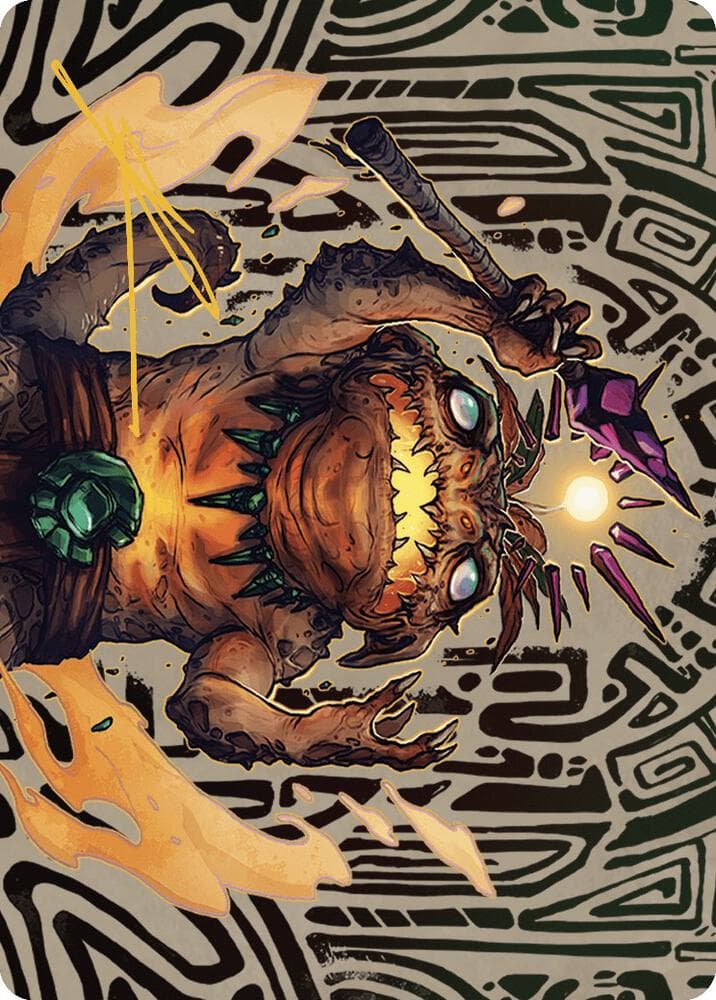 Zoyowa Lava-Tongue Art Card (Gold-Stamped Signature)