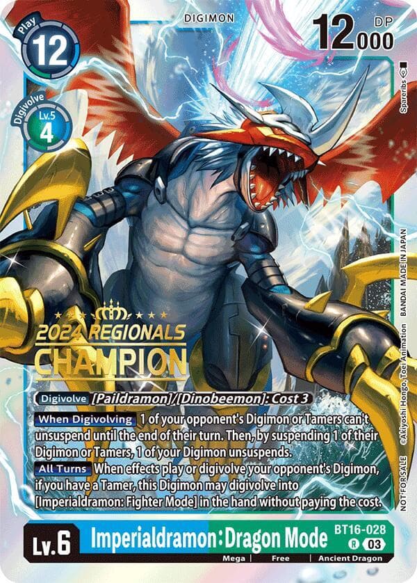 Imperialdramon: Dragon Mode (2024 Regionals Champion)
