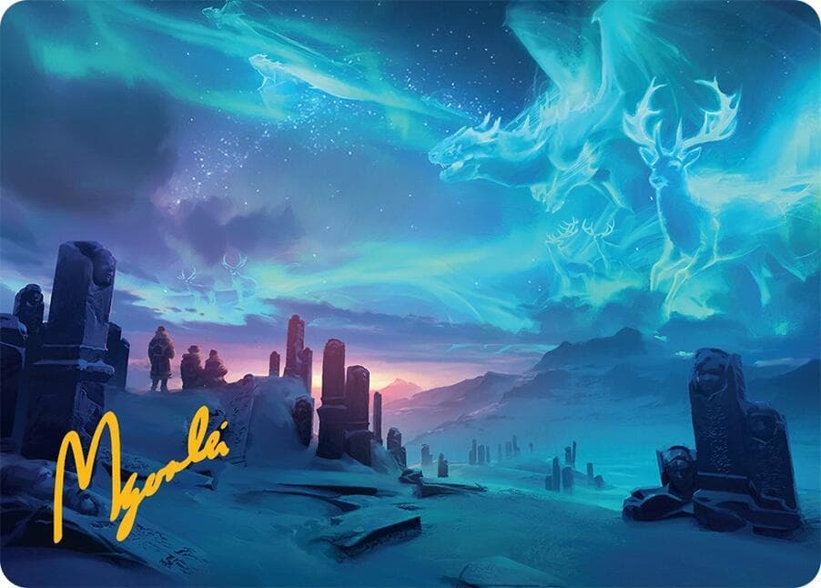 Auroral Procession Art Card (20/54) (Gold-Stamped Signature)