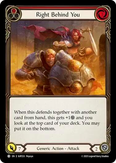 Right Behind You (Red)