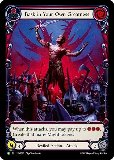 Bask in Your Own Greatness (Red) - FAB387
