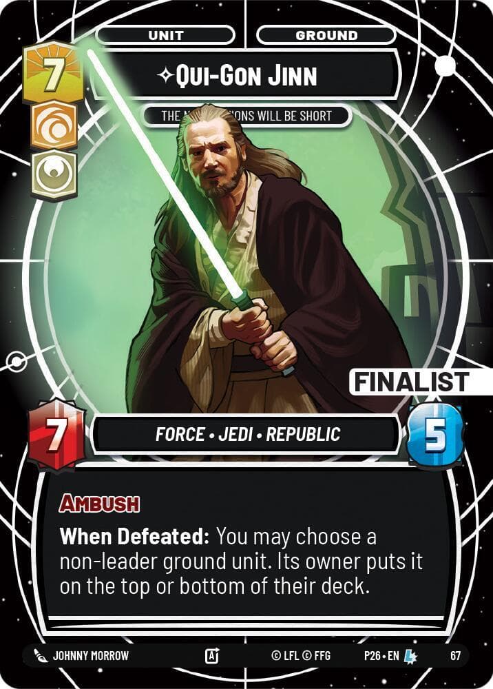 Qui-Gon Jinn - The Negotiations Will Be Short (Finalist)