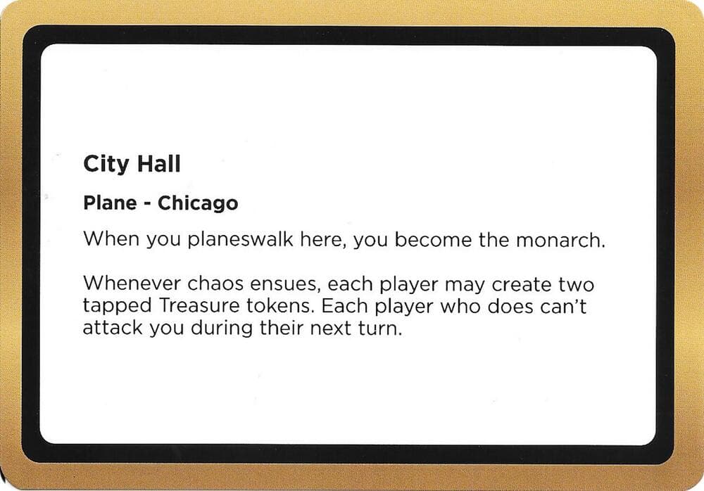 City Hall (Black Lotus Unknown Planechase)
