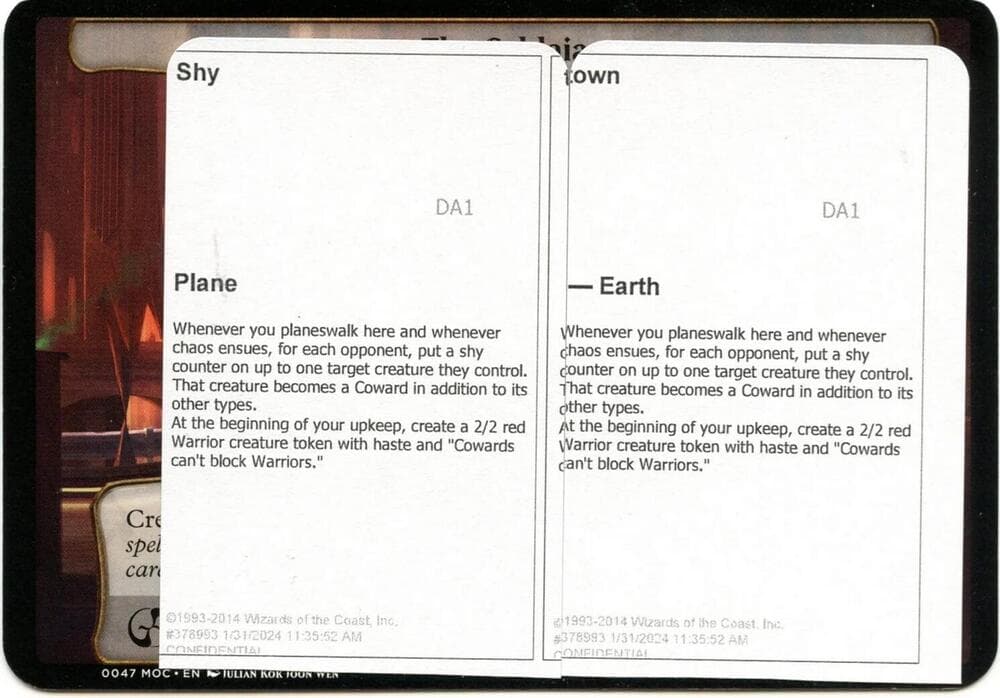 Shy Town (Black Lotus Unknown Planechase)