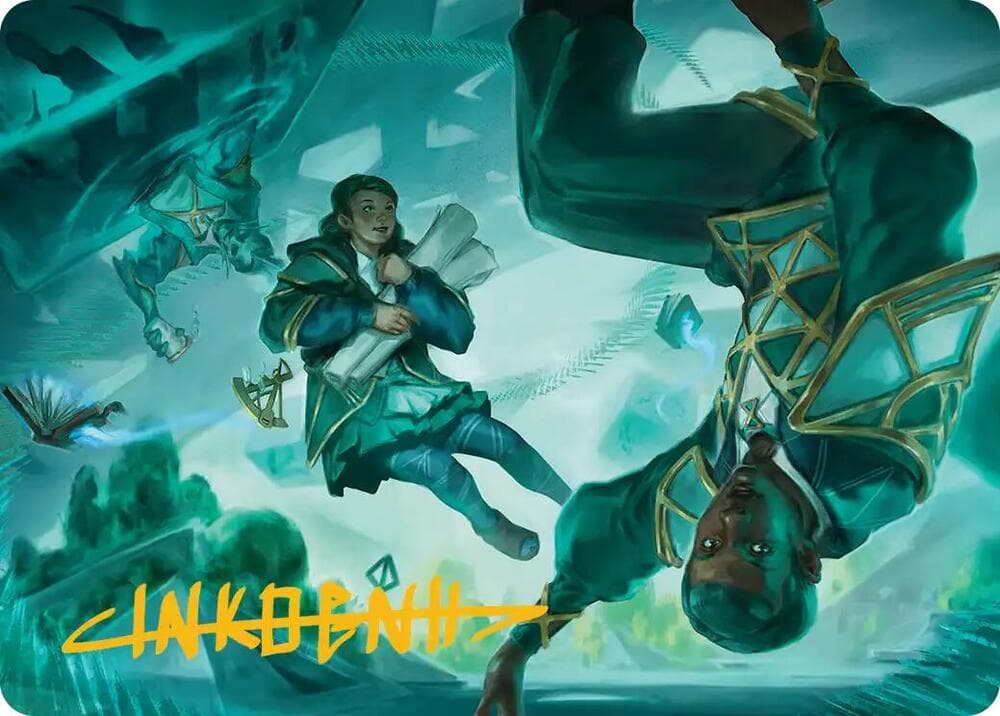 Divergent Equation Art Card (Gold-Stamped Signature)