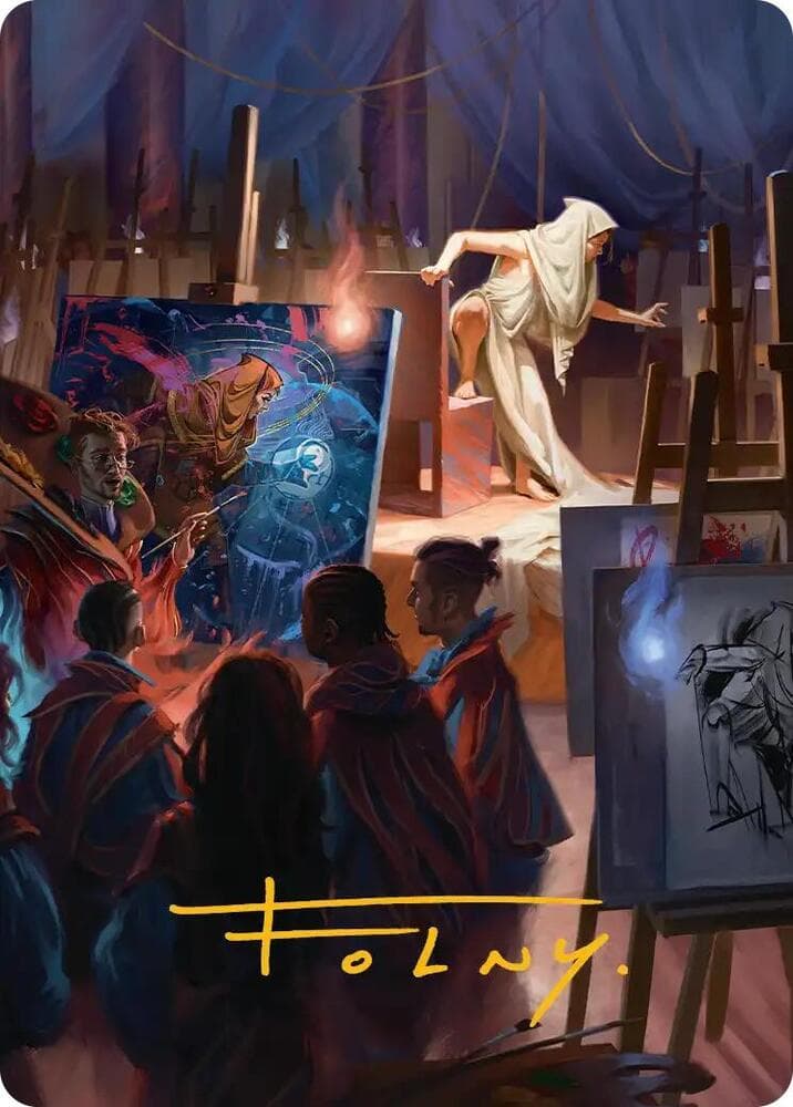 Archaeomancer Art Card (Gold-Stamped Signature)