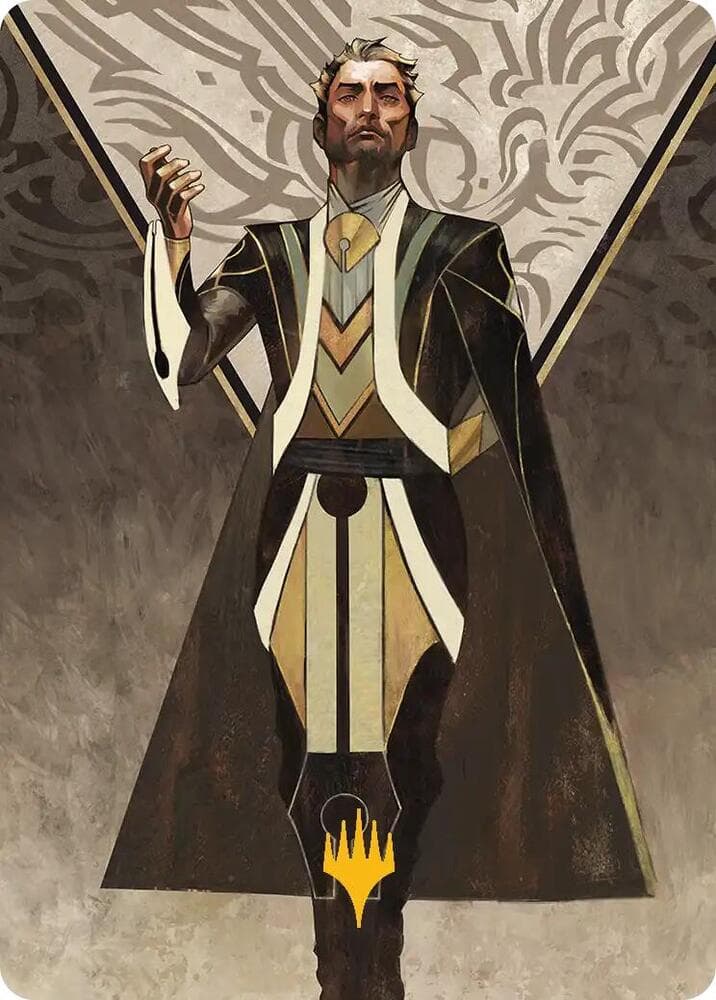 Ral Zarek, Guest Lecturer Art Card (Gold-Stamped Planeswalker Symbol)