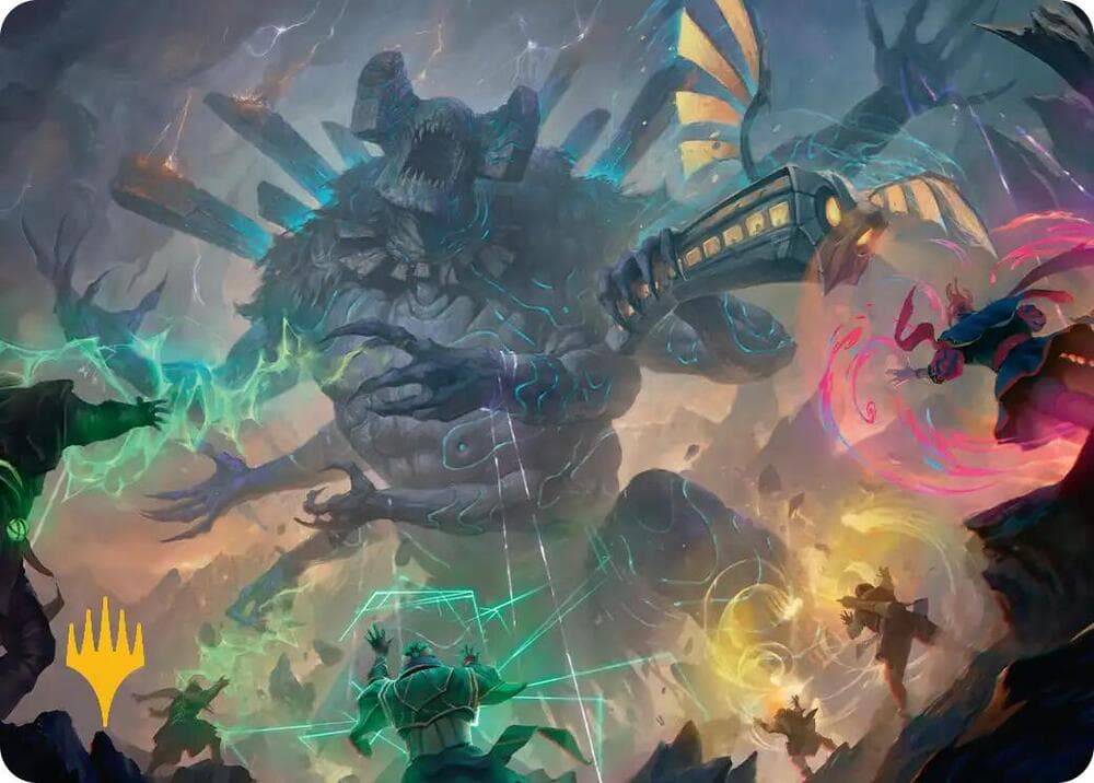 Moment of Reckoning Art Card (Gold-Stamped Planeswalker Symbol)